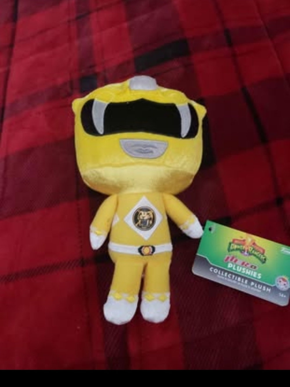 #036- funko Hero Yellow Power Ranger Plush Toy - Kids Plush Figure